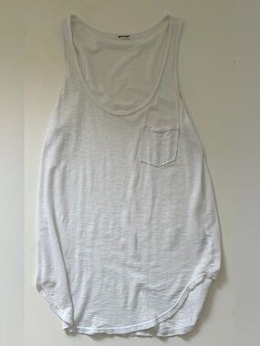 LAmade White Slub Pocket Tank Top